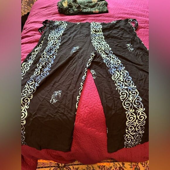 Set of 2  West  moon wrap pants , tropical - Picture 3 of 3